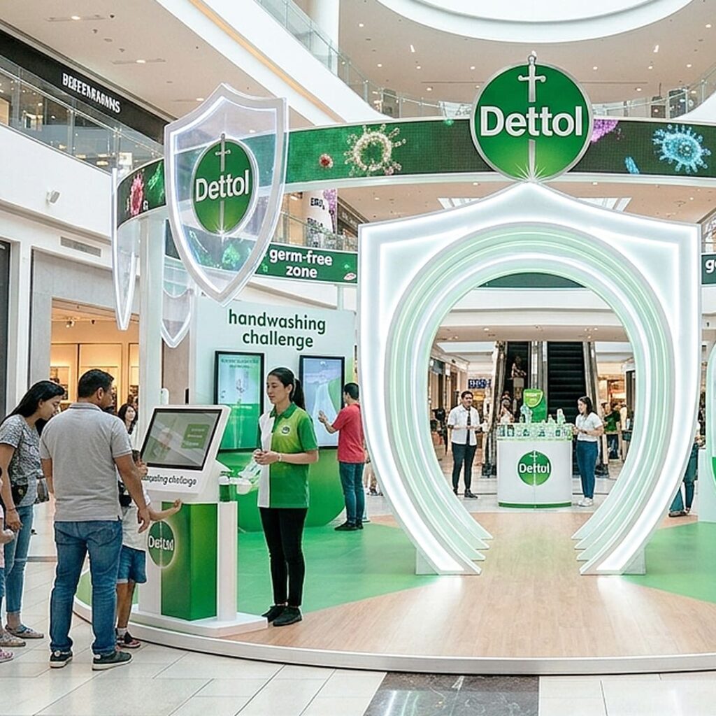 dettol setup by our brand activation company