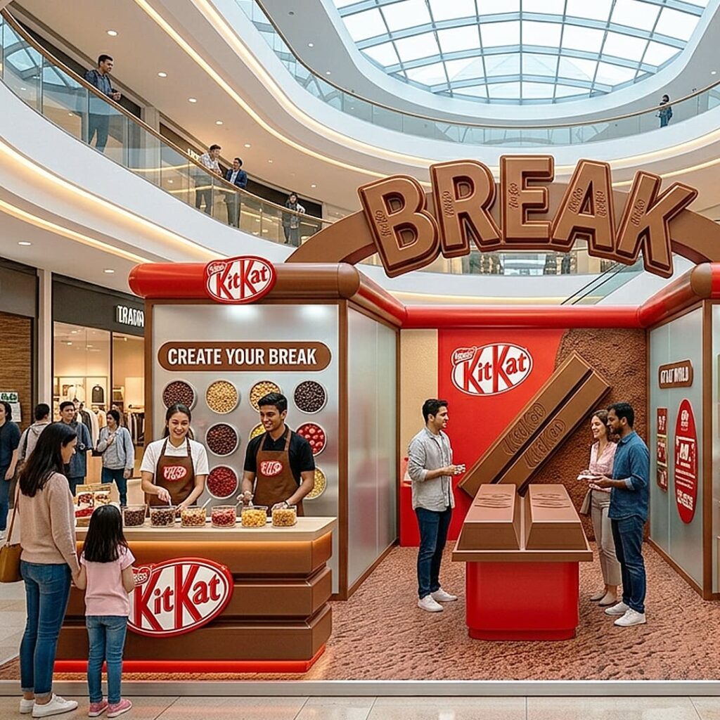 kitkat event activation in jb mall