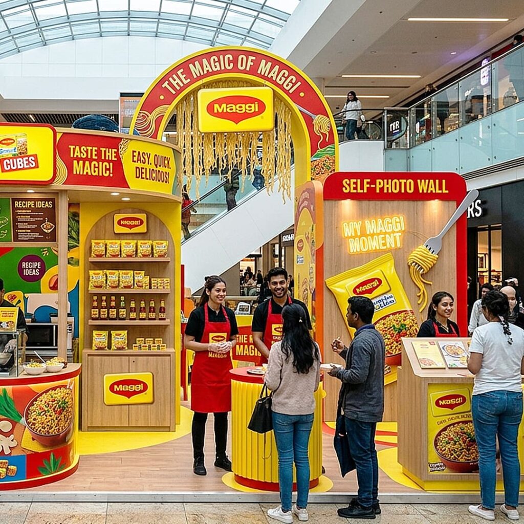 maggi instant noodle road show in mall