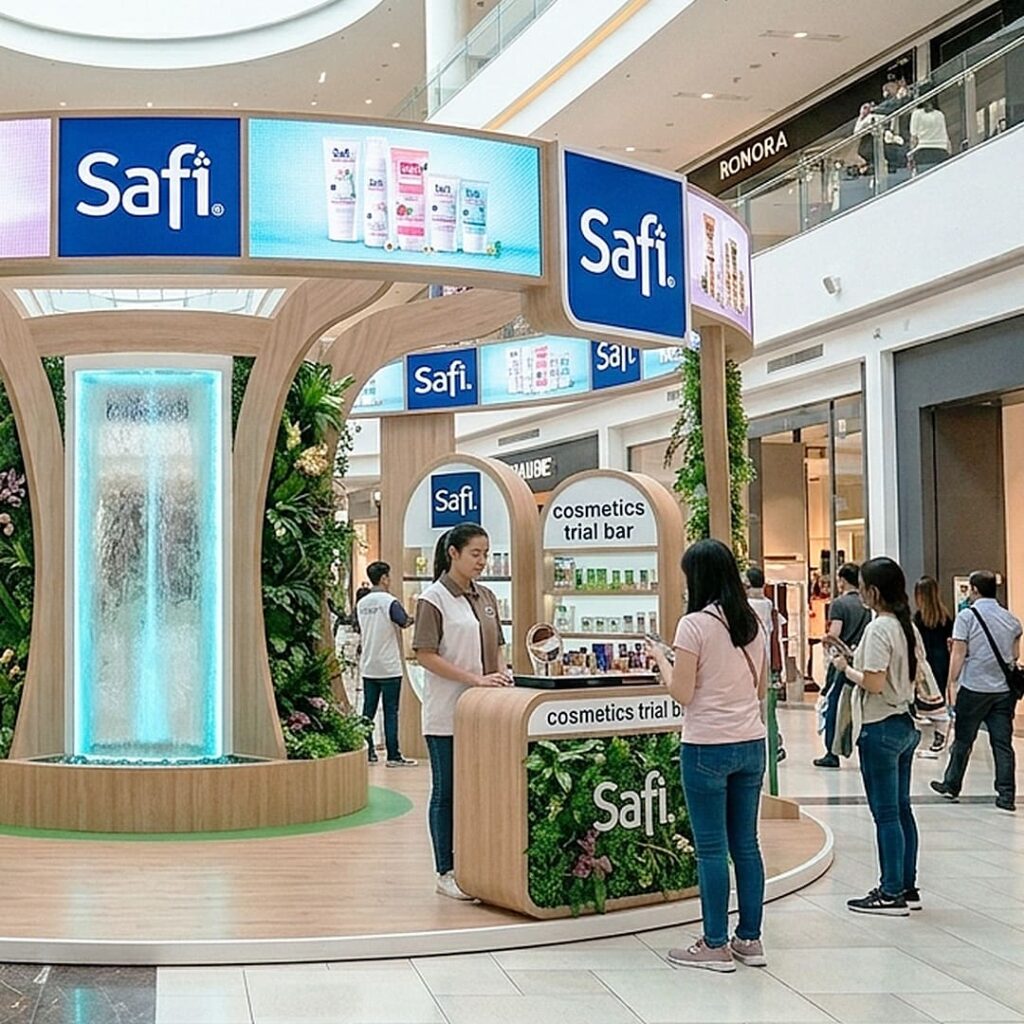 safi event activation booth done by our event activation agency